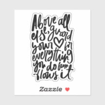 Bíblia Cristã Verse Sticker - Provérbios 4 23