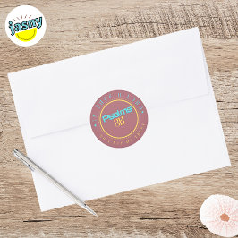 ADESIVO BÍBLIA SCRIPTURE "IN THE O LORD" CLASSIC ROUND RUA