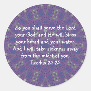 Adesivo Bíblia Versa Escritura de Reparo Cotação Êxodo