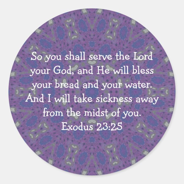 Adesivo Bíblia Versa Escritura de Reparo Cotação Êxodo 23: (Frente)