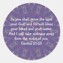 Adesivo Bíblia Versa Escritura de Reparo Cotação Êxodo 23: