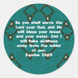 Adesivo Bíblia Versa Escritura de Reparo Cotação Êxodo 23: