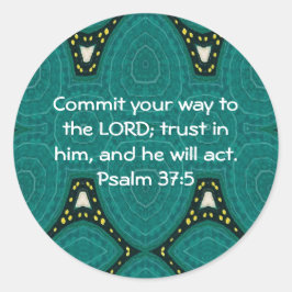 Adesivo Bíblia Versa Escrituras Motivacionais Psalm 37:5