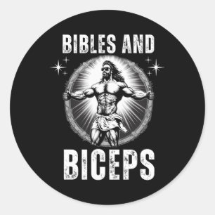 Adesivo Bíblias E Biceps Criadores De Porte Jesus Malhação