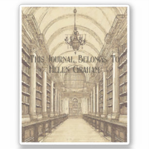 Adesivo "Biblioteca" Academia Bookplate