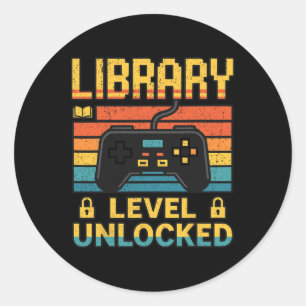 Adesivo Biblioteca Amantes Professores Divertido Jogo Víde
