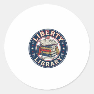 Adesivo Biblioteca da Liberdade Patriótica Leitura da Bibl