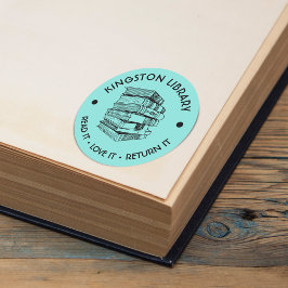 Adesivo Biblioteca Municipal Leia, Ame, Devolva Personaliz