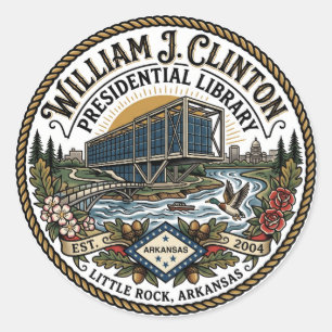 Adesivo Biblioteca Presidencial William J. Clinton EUA