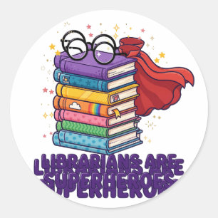 Adesivo Bibliotecários São Super-Heróis Livros Diversão Ad
