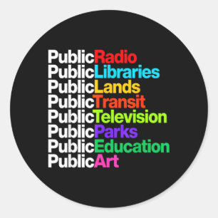Adesivo Bibliotecas de Rádio Pública Terrenos Trânsito Ted