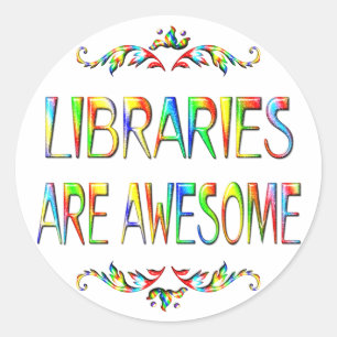 Adesivo Bibliotecas são incríveis