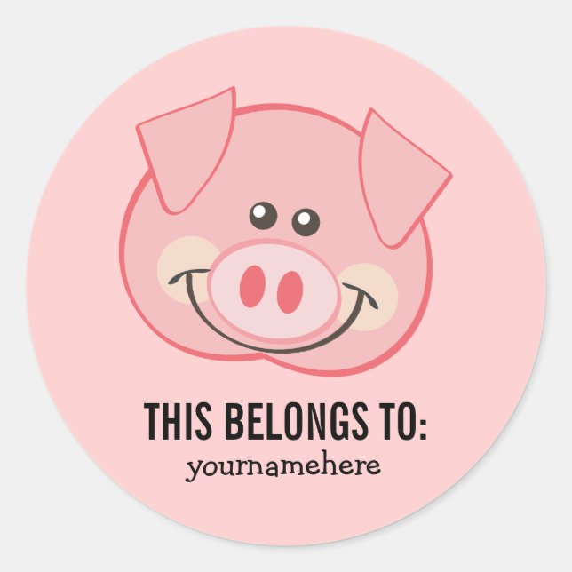 Adesivo Bichinho Enfrentado Pertence A Vinheta (Frente)