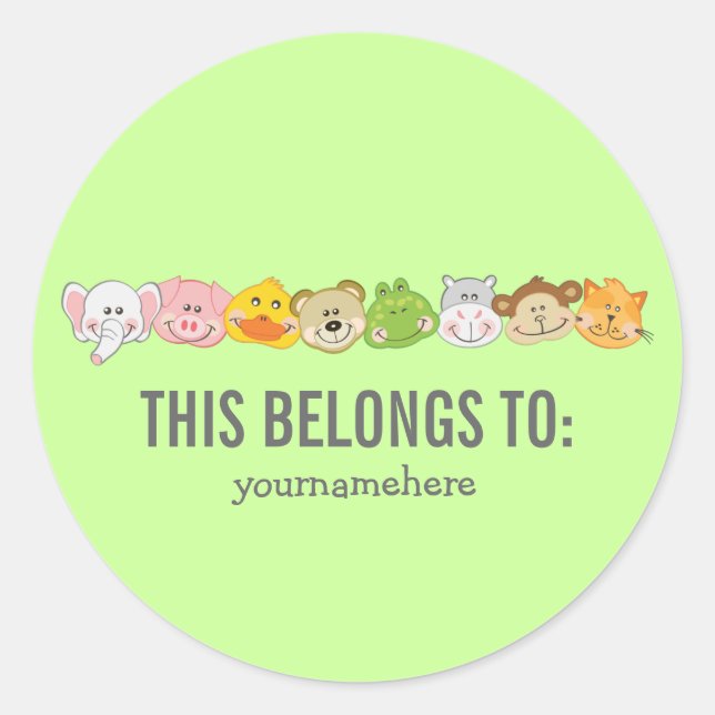 Adesivo Bichinho Enfrentado Pertence A Vinheta (Frente)