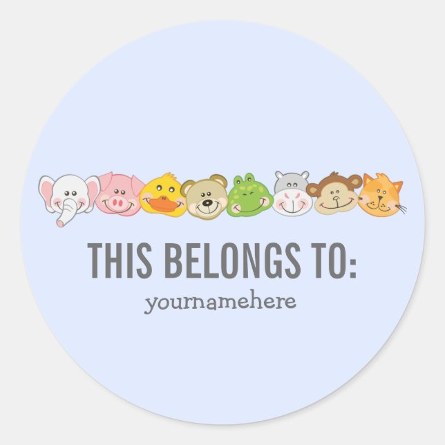 Adesivo Bichinho Enfrentado Pertence A Vinheta (Frente)