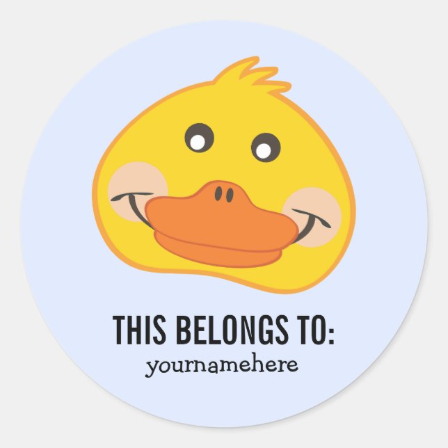 Adesivo Bichinho Enfrentado Pertence A Vinheta (Frente)