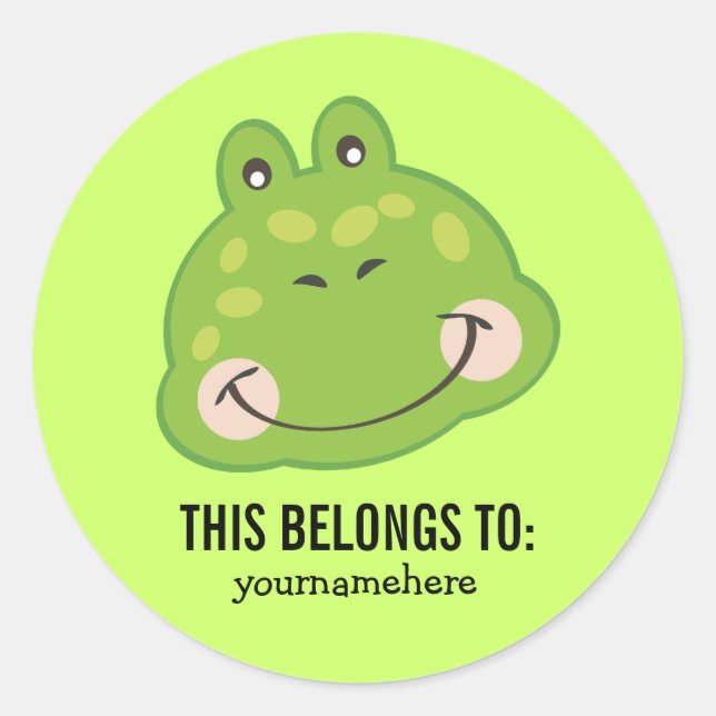 Adesivo Bichinho Enfrentado Pertence A Vinheta (Frente)