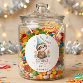 Adesivo Bicho-preguiça aniversário infantil bicho-preguiça