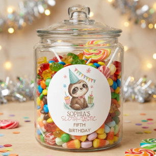 Adesivo Bicho-preguiça aniversário infantil bicho-preguiça