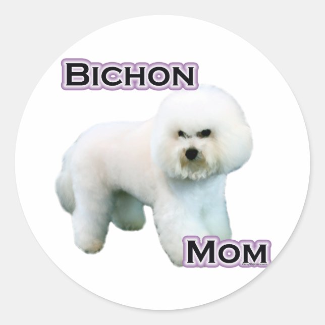 Adesivo Bichon Frise Mãe 4 - Sticker (Frente)