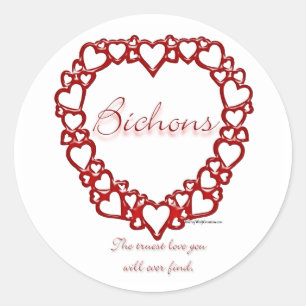 Adesivo Bichon Frise True Love - Sticker