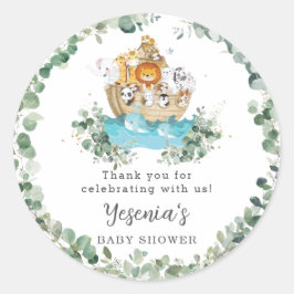 Adesivo Bichos bonitos Arca de Noé Verde Aniversário