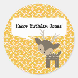 Adesivo Bichos de cerco personalizados de animais de madei