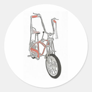 Adesivo Bicicleta alaranjada clássica da bicicleta dos