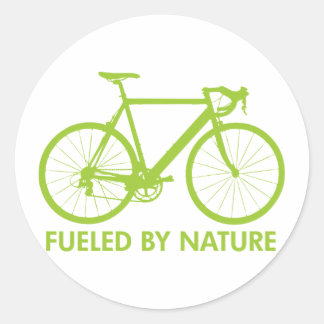 Adesivo Bicicleta Alimentada pela Natureza
