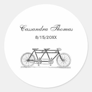 Adesivo Bicicleta Antiga Construída Para Dois / Bicicleta