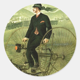 Adesivo Bicicleta antiga da propaganda do triciclo da