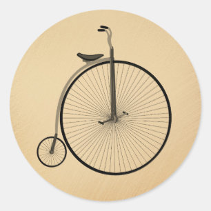 Adesivo Bicicleta Antiga de Rodas Altas Rústica