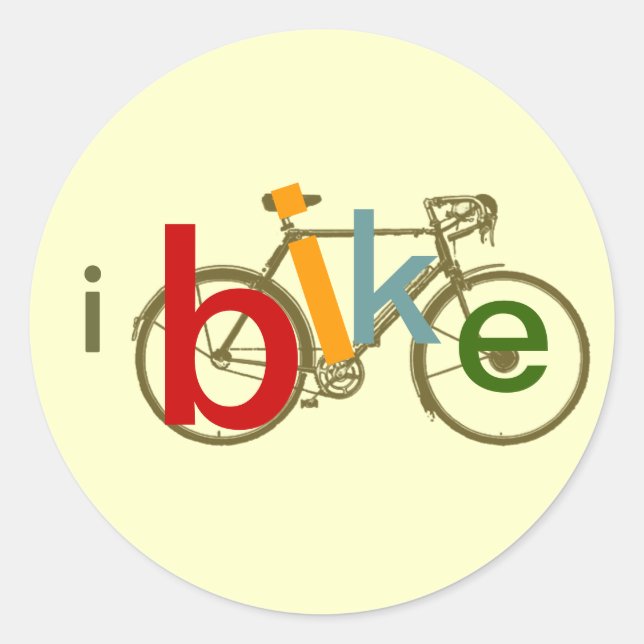 Adesivo Bicicleta. Bike / Ibike (Frente)