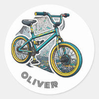 Bicicleta BMX para crianças. Garoto de aventura de