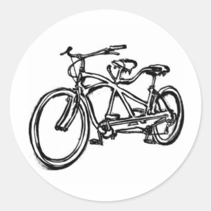 Adesivo Bicicleta construída para (a bicicleta 2 do tande