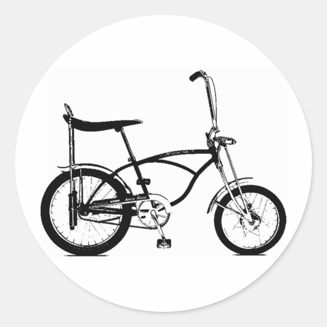 Adesivo Bicicleta de Banco Retro Banana (Frente)