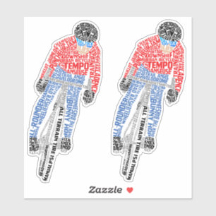 Adesivo Bicicleta de Bicicleta de Arte Cíclica