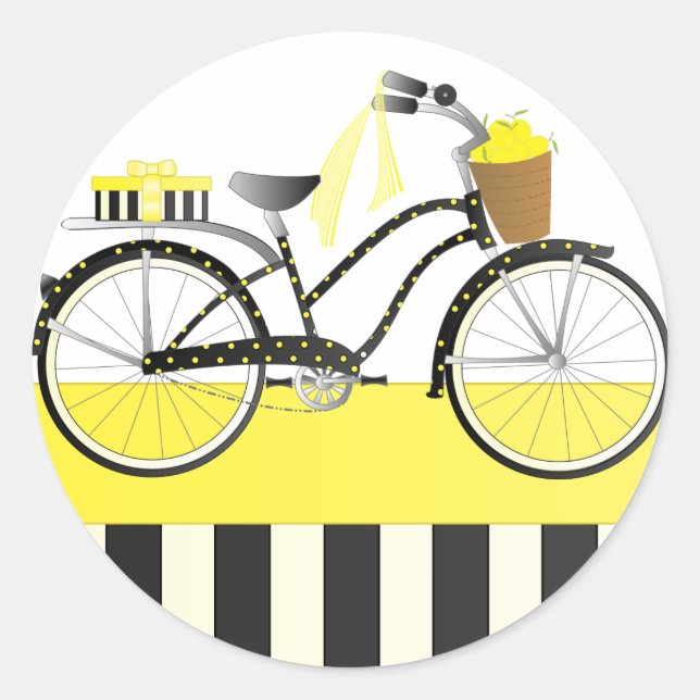 Adesivo Bicicleta de bolinhas (Frente)