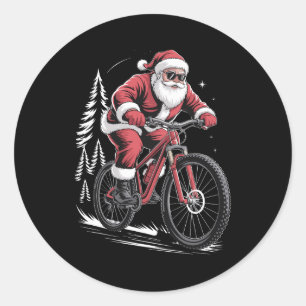 Adesivo Bicicleta de montanha de Papai Noel Árvores de Nat