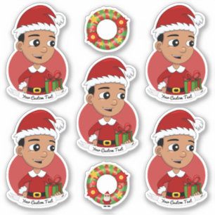 Adesivo Bicicleta de Natal Bastante Hispânico