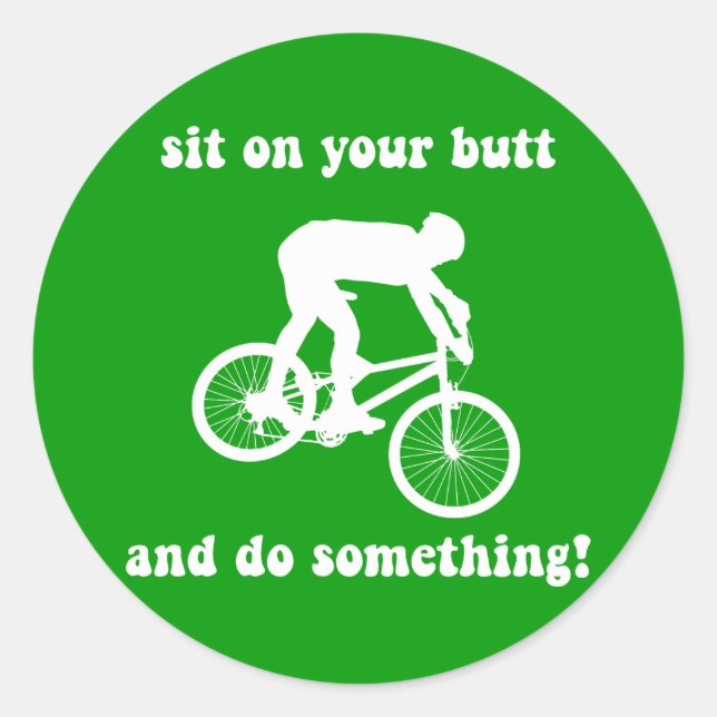 Adesivo Bicicleta Engraçado (Frente)