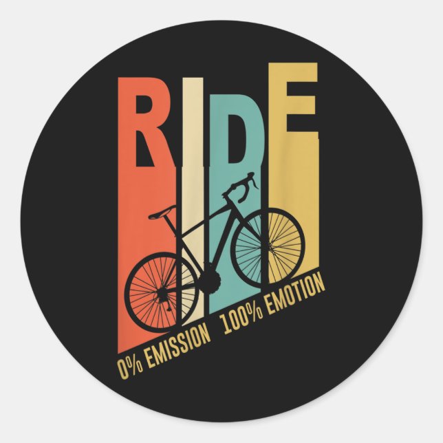 Adesivo Bicicleta Engraçado Oferece Proteção Ambiental (Frente)