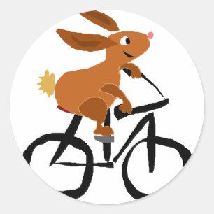 Adesivo Bicicleta Funny Brown Rabbit