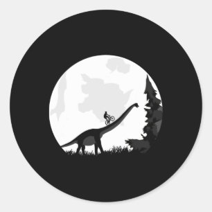 Adesivo Bicicleta numa Silhueta de Lua de Dinossauro Mtb M