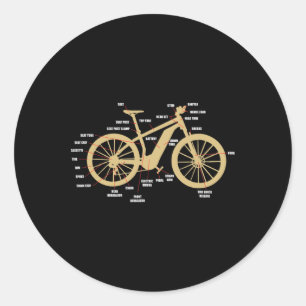 Adesivo Bicicleta Pedelec para Ciclistas Peças de E-bike C
