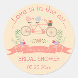 Adesivo Bicicleta Tandem, Aves e Chá de panela de Banner