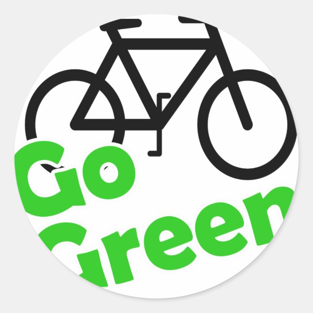 Adesivo bicicleta verde (Frente)