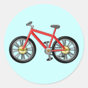 Adesivo Bicicleta vermelha dos miúdos