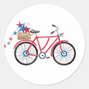 Adesivo Bicicleta vermelha referente à cultura