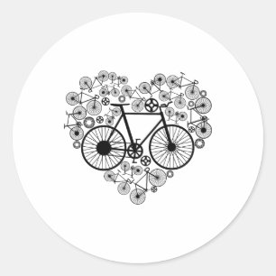 Adesivo Bicicletas Coração Fofo Mtb Estrada Corrida Ciclis